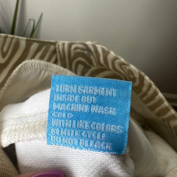 J.‎ McLaughlin Leora Wide Leg Jeans in Tan/Cream Seabray Size 8 MRSP $188 - Picture 10 of 14